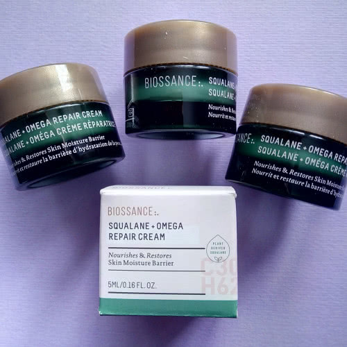 Biossance Squalane + Omega Repair Cream Питательный крем / 5 мл