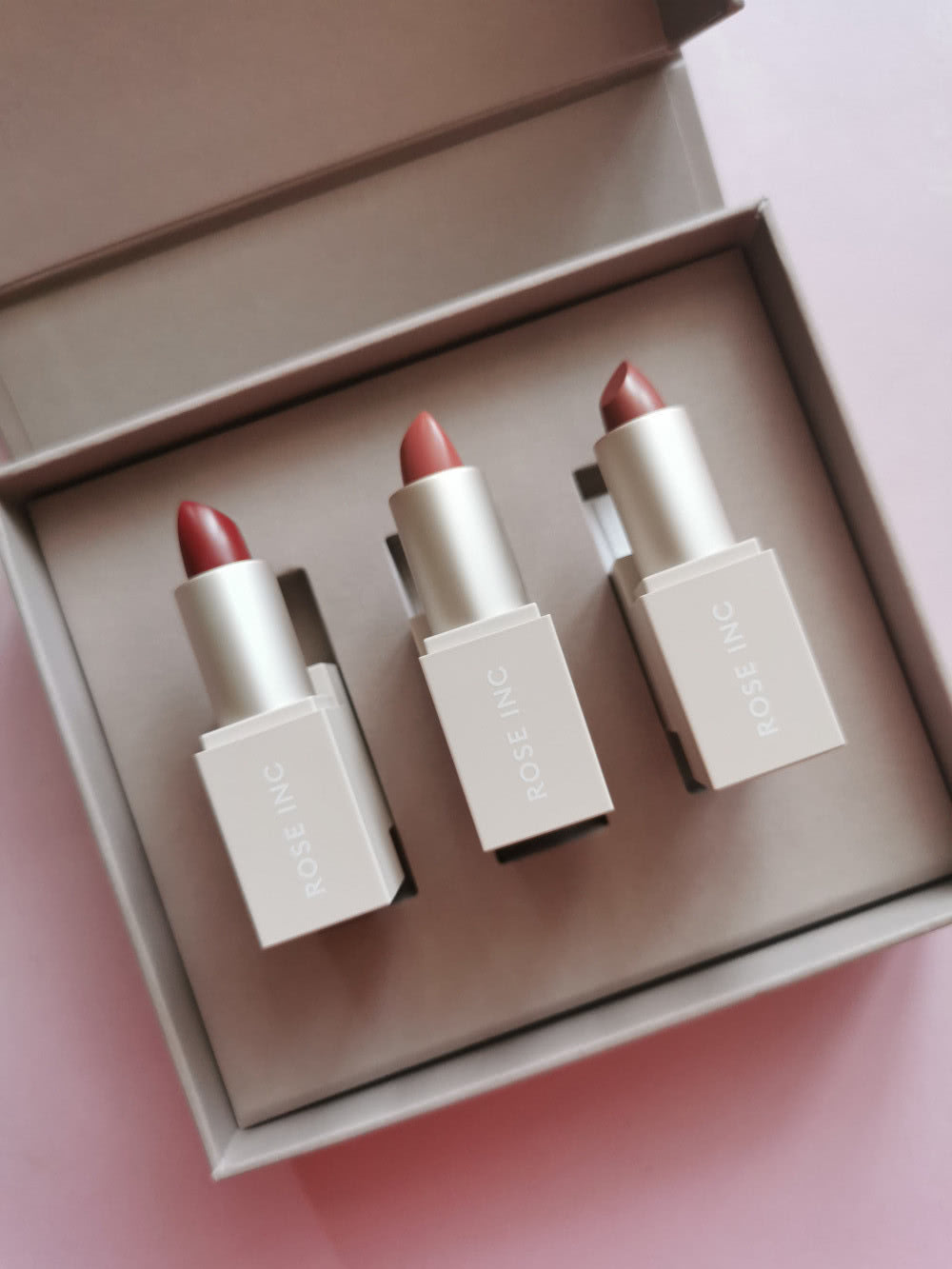 ROSE INC Mini Satin Lipstick Set Набор мини-помад/ 3*1,2г