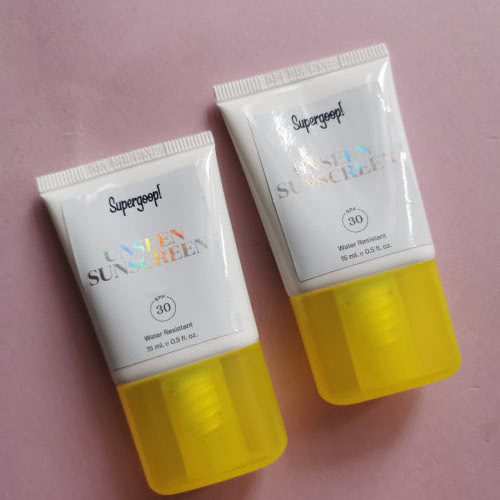 SUPERGOOP Unseen Sunscreen SPF 30 (делюкс 15 мл, £17) Дорожная версия санскрина с легкой текстурой для всех типов кожи