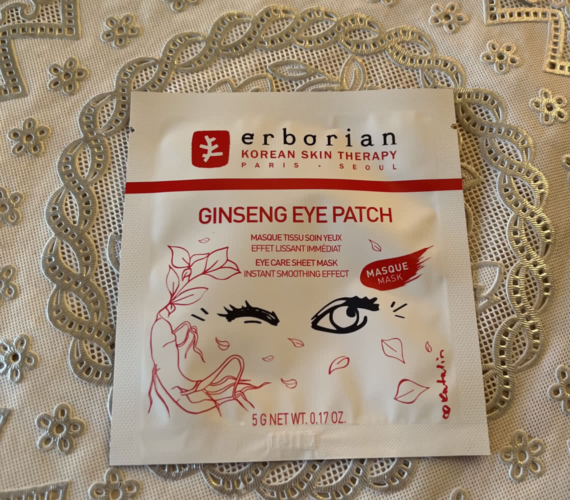 ERBORIAN ginseng eye patch Патчи для кожи вокруг глаз -1 пара