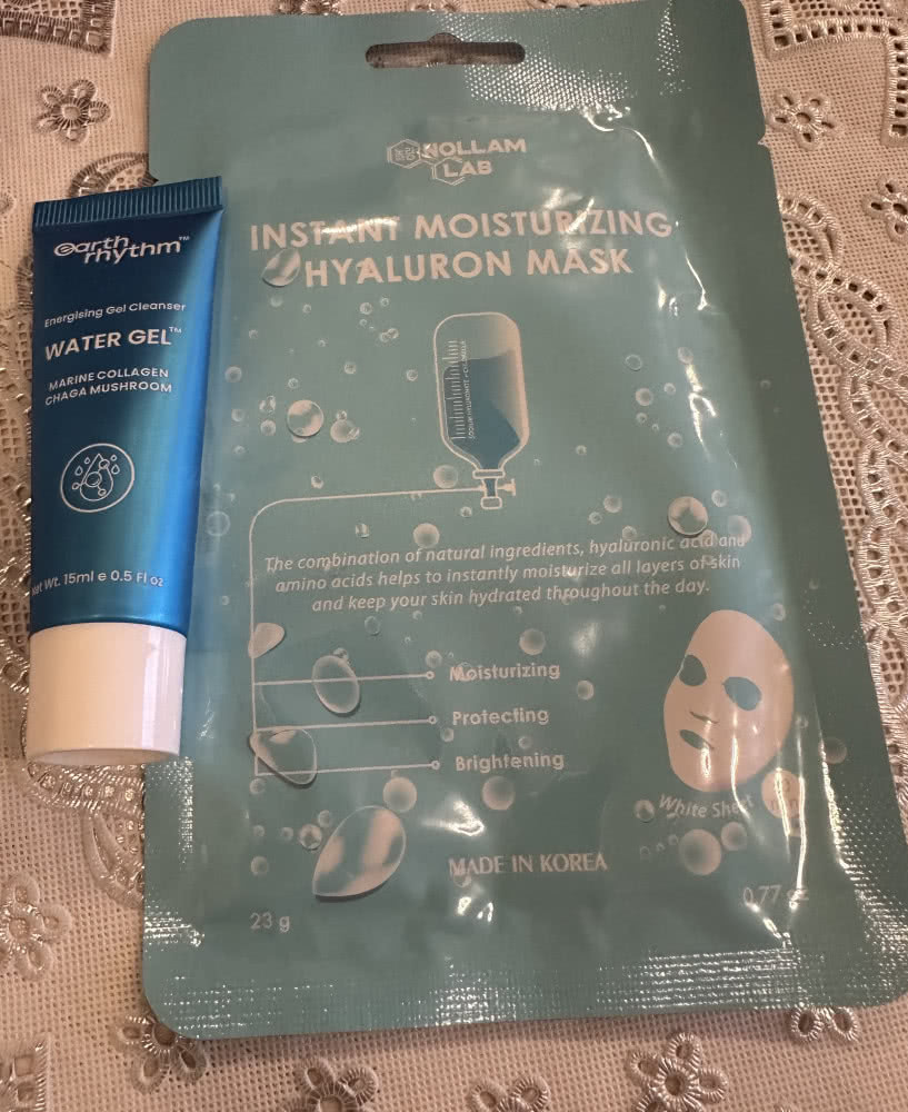 Набор ( маска для лица +очищающий гель 15мл для лица )