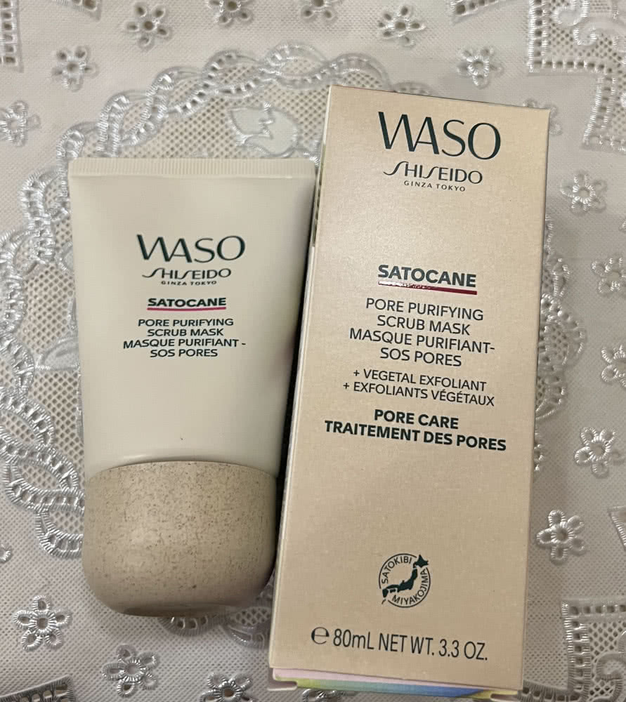 SHISEIDO waso satocane pore purifying scrub mask-80мл