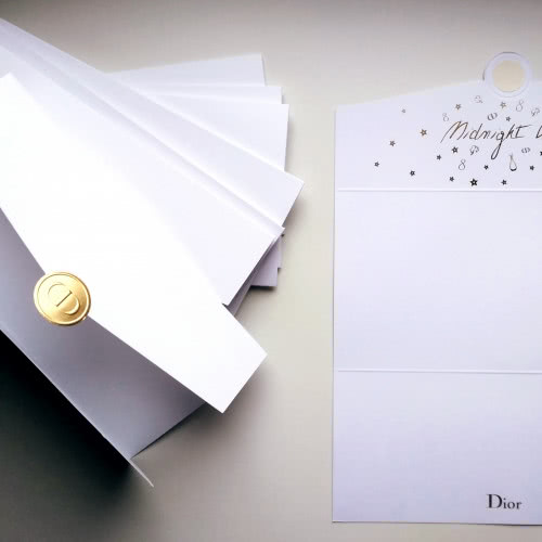 Dior открытка/конверт