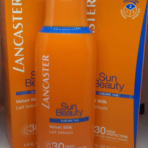 Lancaster sun beauty солнцезащитное молочко spf 30 175 ml