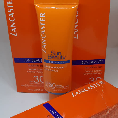 Lancaster sun beauty spf 30 velvet touch нежный солнцезащитный крем для лица 50 мл