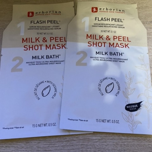 Erborian milk &peel shot mask