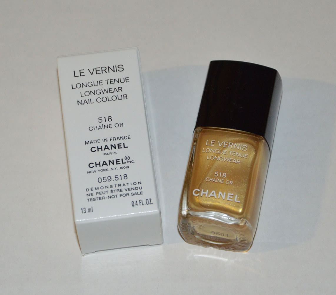 Новый редкий лак Chanel N518 Chaine Or