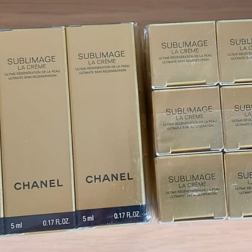 Chanel Sublimage La Creme пробники крема в классической текстуре, упаковка 12 штук по 5 мл