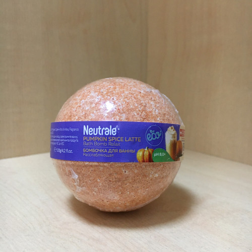 NEUTRALE, бомбочка для ванны расслабляющая Pumpkin Spice Latte