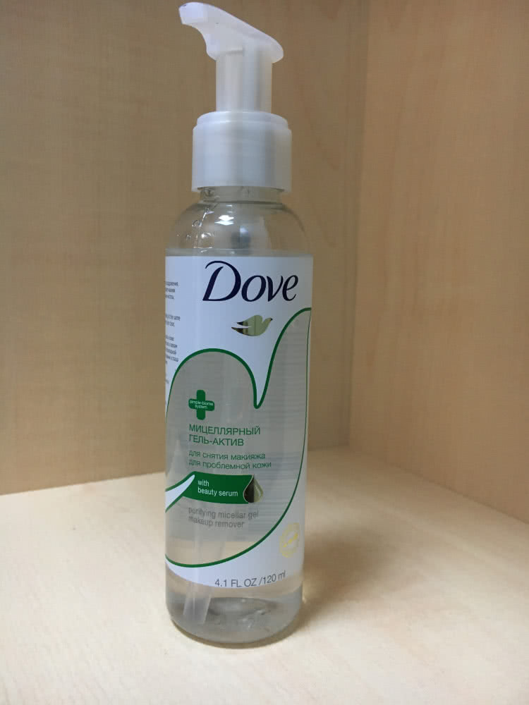 Dove Мицеллярный гель-актив для снятия макияжа, для проблемной кожи, 120 мл