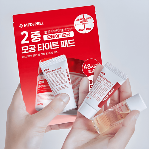 MEDI-PEEL Укрепляющий набор миниатюр для лица с коллагеном и лактобактериями Red Lacto Collagen Trial Kit (20 мл + 15 мл + 5*20 мл + 15 г)