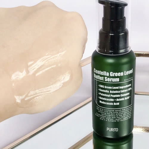 Увлажняющая сыворотка для восстановления кожи с центеллой Purito Centella Green Level Buffet Serum Распродажа
