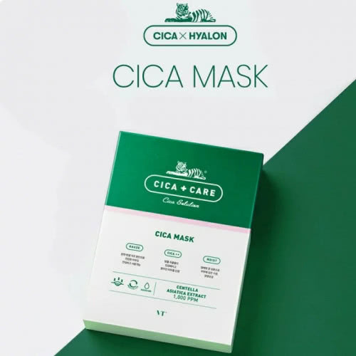 Успокаивающая маска для лица с комплексом центеллы азиатской VT Cosmetics Cica Mask Pack, 25 г