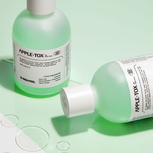 Кислотный тоник с зелеными фруктами для жирной кожи Medi-Peel Dr.Apple-Tox Pore Toner 500 мл