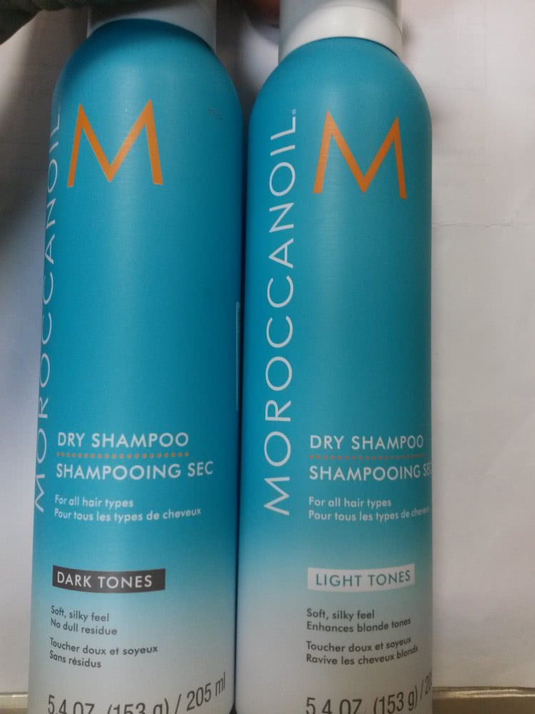 Сухие шампуни Moroccanoil для светлых и тёмных волос