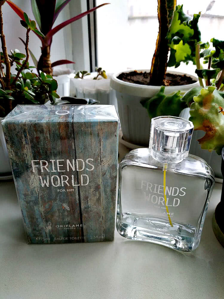 Friends World For Him 75мл oriflame Мужская Туалетная вода орифлейм орифлэйм духи