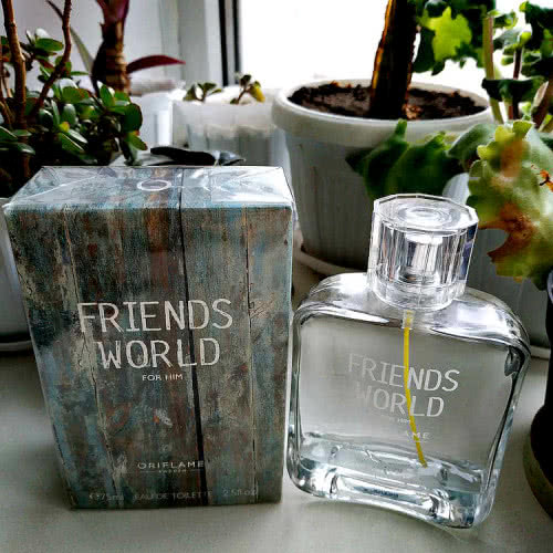 Friends World For Him 75мл oriflame Мужская Туалетная вода орифлейм орифлэйм духи