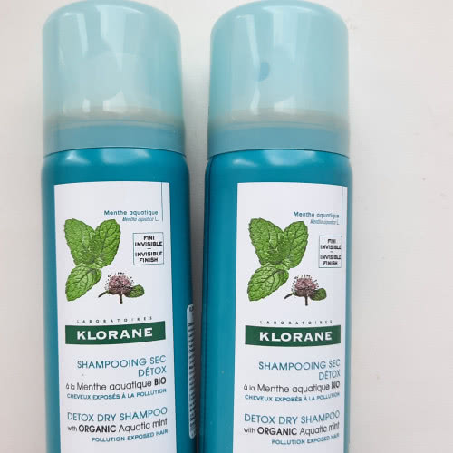 Сухой шампунь для волос Klorane Detox dry shampoo