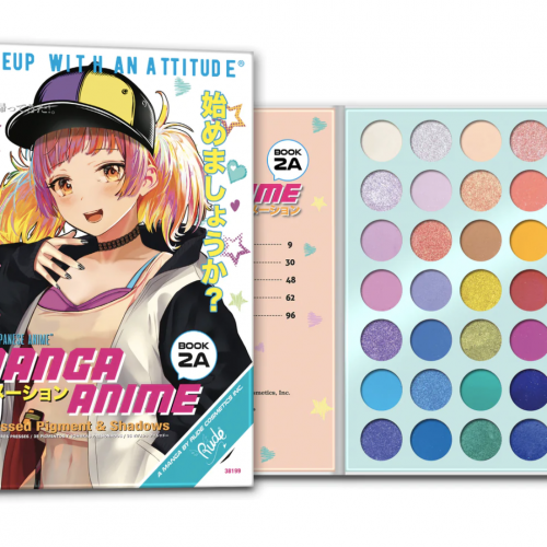 Палетка теней Rude Manga Anime 35 Pressed Pigment & Shadows Book 2A