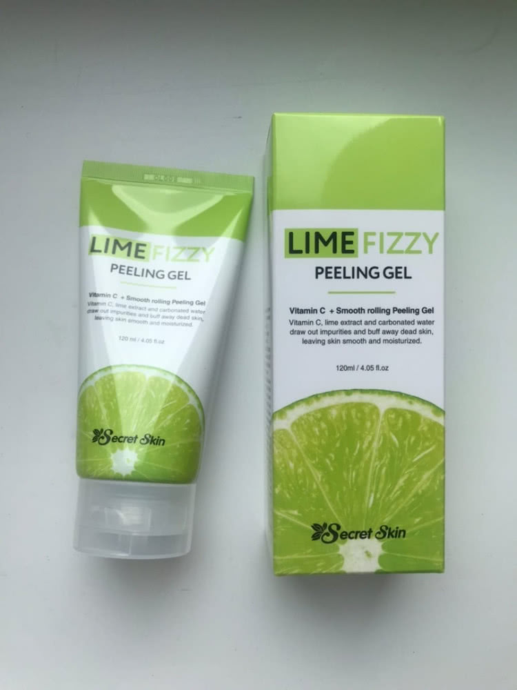 8809540515348 SECRET SKIN гель-скатка для лица Lime Fizzy Peeling gel 120 мл  РРЦ 598 р.  новая цена -50% 300р.