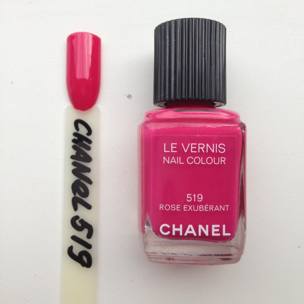 Chanel vernis 519 rose exuberant
