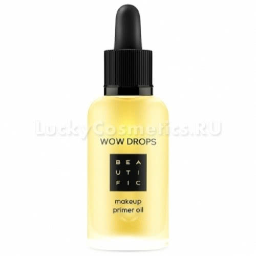 BEAUTIFIC масло-праймер под макияж Wow Drops Makeup Primer Oil с маслами чиа, конопли и асаи 30 мл