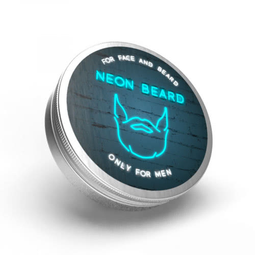 NEON BEARD / Масло пластилин для лица, шеи и бороды "BLUE NEON" 15мл