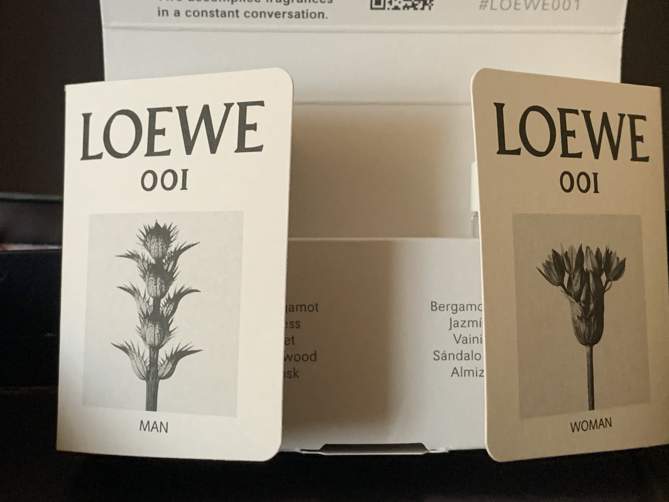 Набор ароматов LOEWE 001 в оригинальной коробочке с открыткой