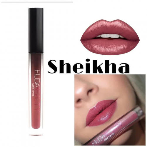 HUDA BEAUTY Помада для губ в мини формате Demi Matte оттенок «Sheikha»