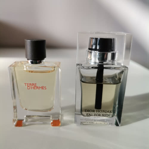 Hermes и Dior миниатюры мужских ароматов