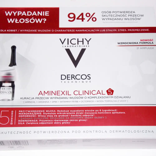 Vichy dercos aminexil intensive 5 средство против выпадения волос для женщин 21х6мл