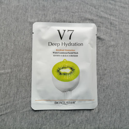 BIOAQUA Витаминная маска V7 с экстрактом киви V7 Deep Hydration Kiwi Fruit Moisturizing Hydrating Moisturizing Facial Mask