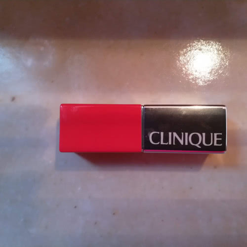 Clinique pop lip colour + primer + rouge intense + base 06 POPPY POP