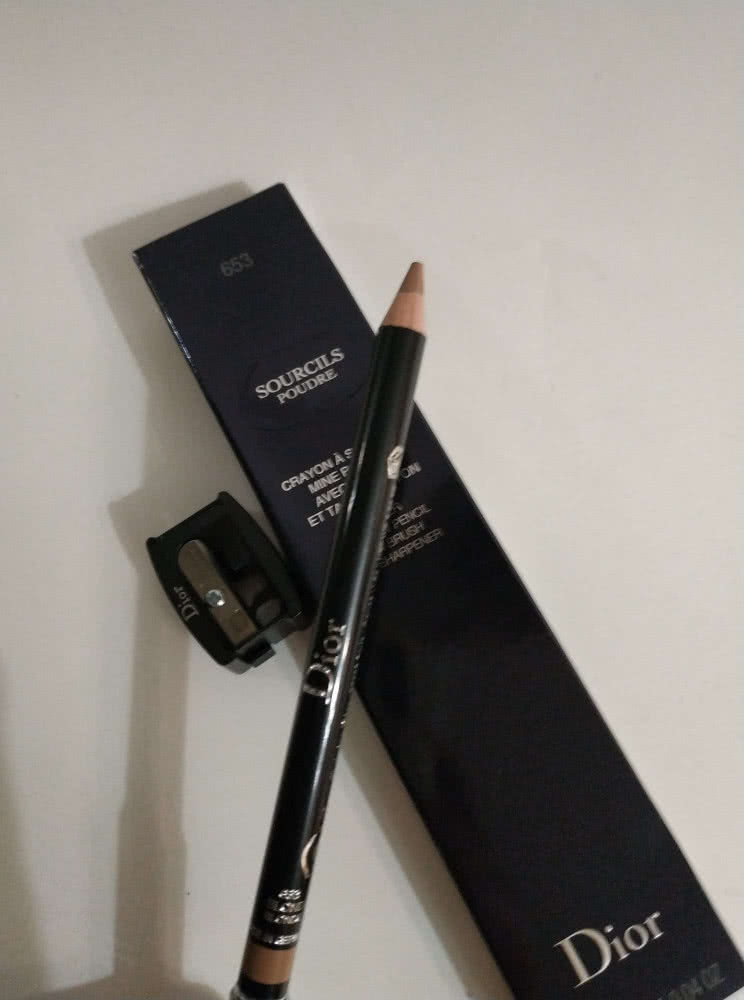 Пудровый карандаш для бровей Dior 653 c точилкой
