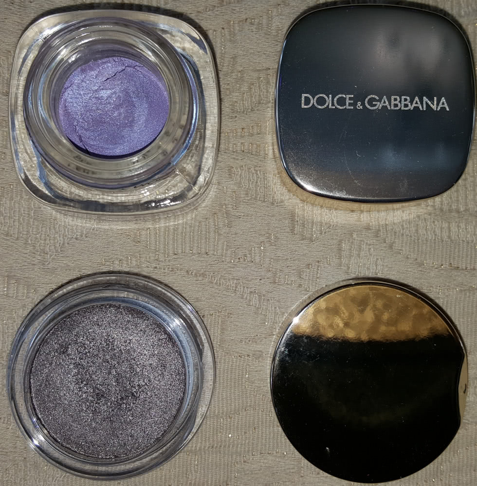 Тени D&G Perfect Mono №90 Amore, Clarins Ombre Matte 05 sparcle grey