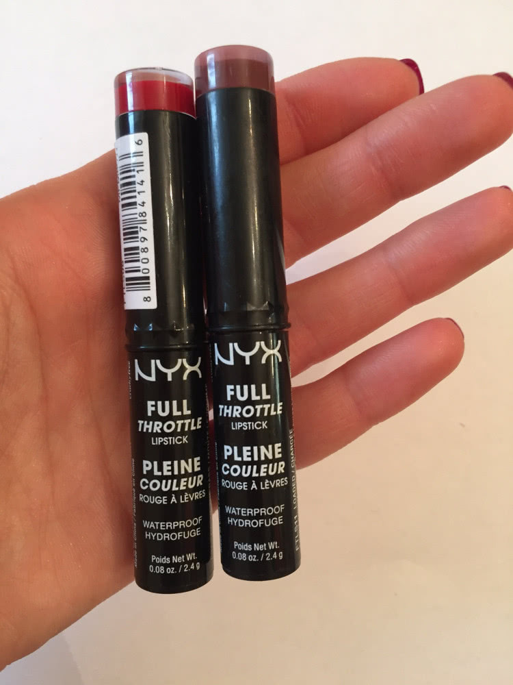 NYX Full Throttle Lipstick #08 Up The Bass и #11Loaded