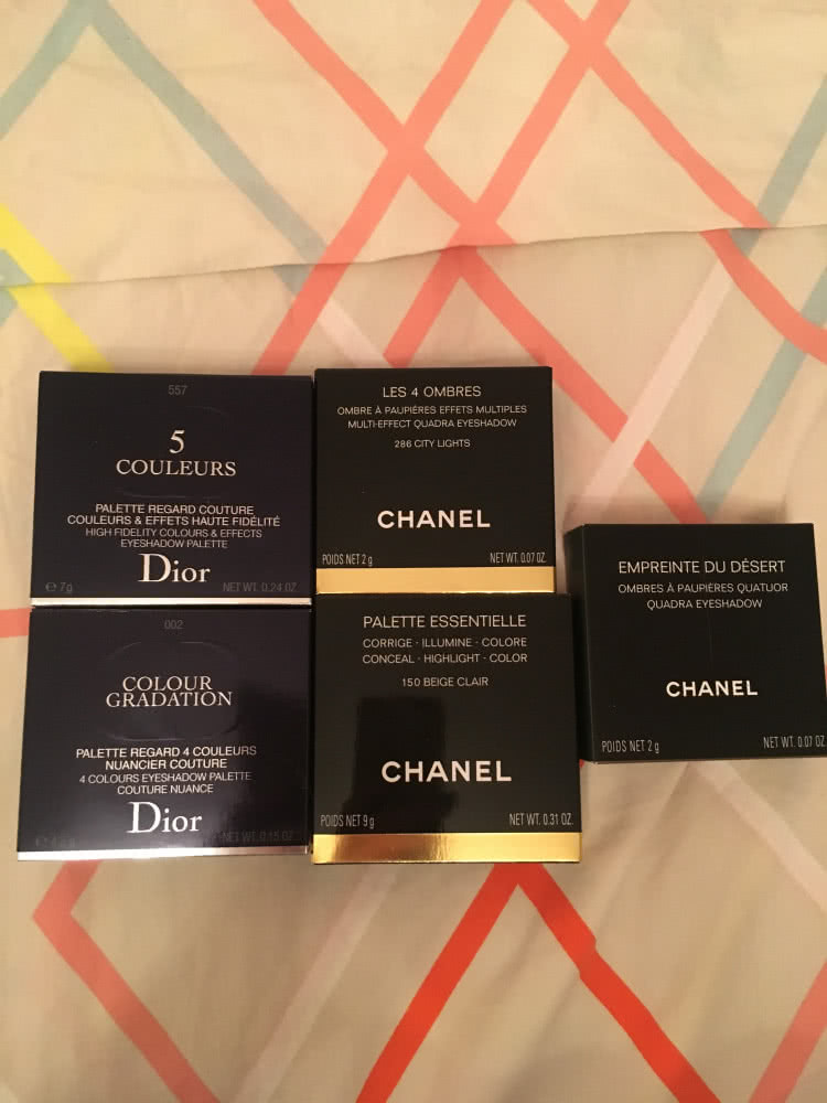 Тени Dior Chanel и набор для скульптурирования