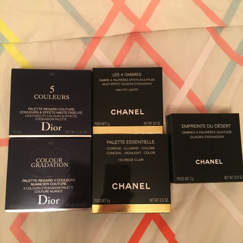 Тени Dior Chanel и набор для скульптурирования