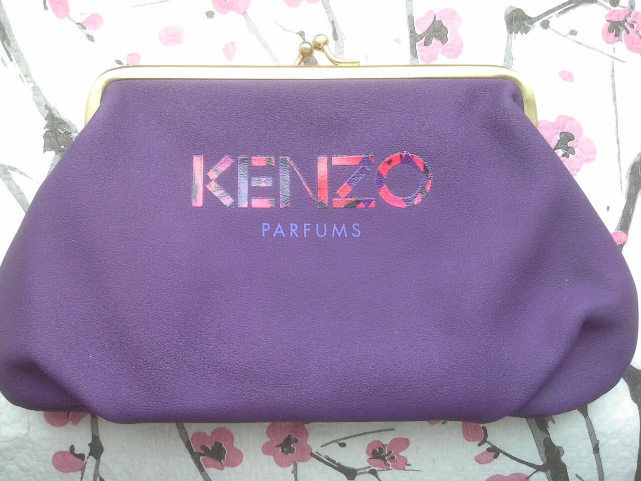 Kenzo, косметичка-кошелёк фиолетовая