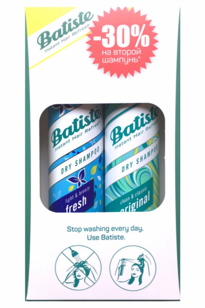 Batiste Dry Shampoo Duo Pack Original&Fresh