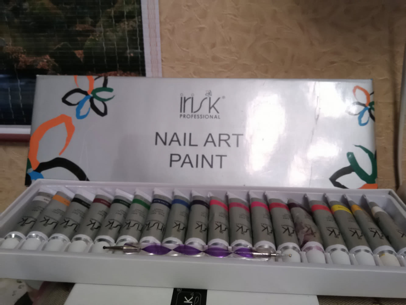 Irisk nail art paint акриловые краски для ногтей