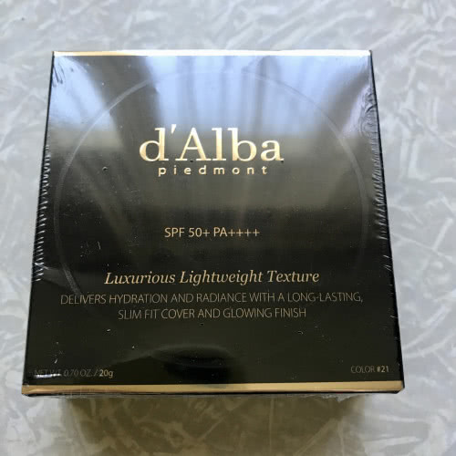Тональный солнцезащитный кушон d'Alba Skin Fit Grinding Serum Cover Pact SPF50+ PA++++, оттенок #21