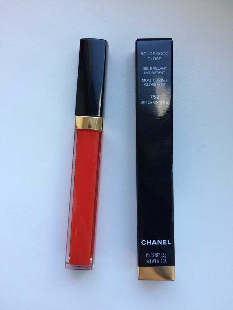 Chanel Rouge Coco Gloss блеск для губ #752 Bitter Orange.