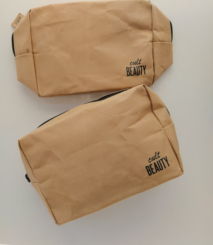 Косметичка из крафтовой бумаги Cult Beauty Kraft Paper Make Up Bag