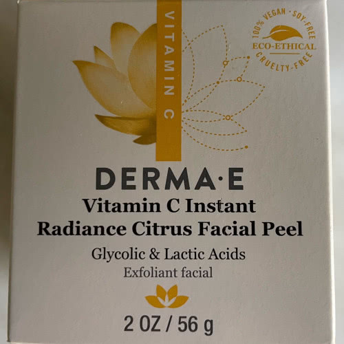 Derma E, Растворимый сияющий цитрусовый пилинг для лица с витамином C, 2 унц. (56 г)