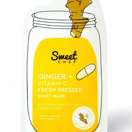 Sweet Chef Ginger + Vitamin C Fresh Pressed Sheet Mask тканевая маска с витамином С